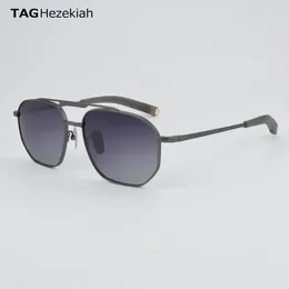 Sunglasses TAG Hezekiah Titanium Brand Men Superior Quality Sun Glasses Mens Vintage Designer Sunglass UV400 Goggles Women