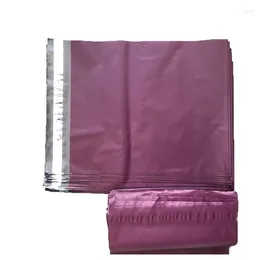 Storage Bags 100Pcs Dark Purple Pouches 15 Wire Plastic Courier Bag Thicken Mailbag Self Seal Adhesive Envelopes