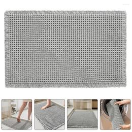 Bath Mats Bathroom Floor Mat Washable Decorations Decorate Water Absorption Pad Tub Absorbent Plush Doormat Rugs