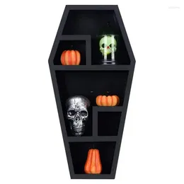 Decorative Plates Coffin Shelf Spooky Gothic Decor For The Home Hanging Wooden Wall Or Table Top Decoration