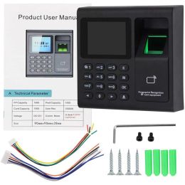 Recording Intelligent Biometric Fingerprint Time Attendance Machine CheckIn Device Access Control Keypad With RFID Key Fobs