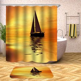 Shower Curtains Vintage Curtain Bathroom Mat Set And 75cm X45 Cm Rugs For The Bedroom In