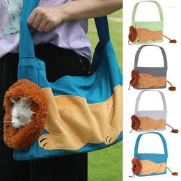 Cat Carriers Breathable Summer Carrier Travel Puppy Bag Pet Outing Portable Dogs Handbag Foldable Canvas Carrying Shoulder Supply