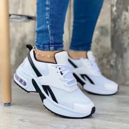 Boots Ladies Sneakers Spring and Autumn New Lace Up Wedge Platform Shoes 2023 Outdoor Fashion Air Cushion Casual Running Shoes Women