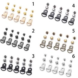 10sets/Lot D Ring Buckle Hiking Climbing Boots Practical Repair Buckles DIY Craft Bags Leather Decorative Accessories