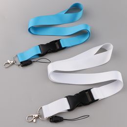 Pure Colour Lanyard Card Holder Neck Strap for Key ID Card Cellphone Straps Badge Holder DIY Hanging Rope Phone Charm Strap
