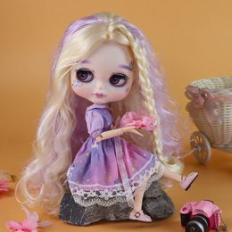 ICY DBS Blyth 16 doll handpainted set cute bun face long eyelashes sleepy eyes SD 240403