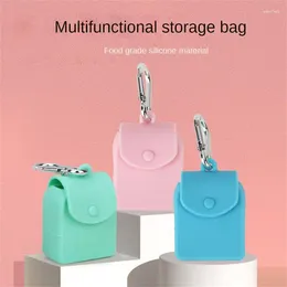 Storage Bags Multifunctional Bag Convenient With Carabiner Wear-resistant And Tear-resistant Soft Thick Toughness Flexible Silica Gel