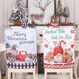 Chair Covers 2pcs Christmas Dining Cover Slipcovers Case Stretch Seat For Wedding El Banquet Living Room