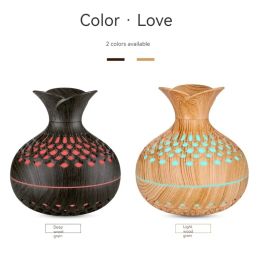 300ml Wood Grain Humidifier USB Aroma Diffuser Atomizer Household Humidifier Hydrating Instrument Desktop 2 Colours Humidifier