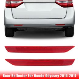 Plastic Car Rear Bumper Reflector Warning Strip for Honda Odyssey SE 2014-2017 EX EX-L LX Touring Elite 2011 2012 2013-2017
