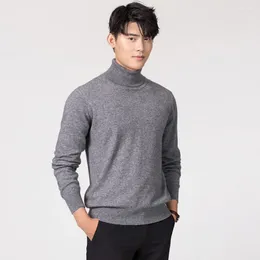 Men's Sweaters Cashmere Cotton Blend Turtleneck Men Sweater 2024 Autumn Winter Daily High Collar Jumper Jersey Hombre Pull Homme Knit