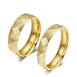 Fashion Couple Rings Korean Couple Wedding Rings Jewelry 18K Solid Gold Couple Rings For Women Man