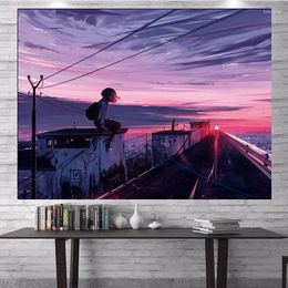Tapestries Bohemian Wind Beautiful Sunset Romantic Scenery Tapestry Home Decoration Bedroom Living Room