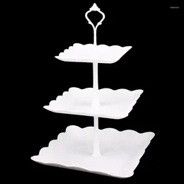 Baking Moulds 3 Tier Cupcake Display Stand Dessert Tower Fruit Tray For Wedding Birthday Party Decoration Candy Bar