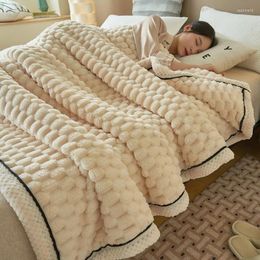 Blankets Blanket Warm Comfortable Artificial Plush Autumn For Beds Coral Fleece Sofa Throw Soft Thicken Bed Shee