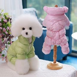 Dog Apparel Winter Pet Clothes Warm Down Jackets For Small Dogs Thicken Waterproof Puppy Coat Windproof Jumpsuit Clothing Overalls