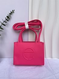 TOP Luxury telfer bag pink Clutch designer cross body bag Women handbag Soft leather pochette Shoulder beach bag lady large travel shopper bags telfer bag 14