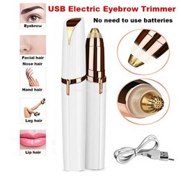 Sdotter Usb Electric Eyebrow Trimmer Painless Eye Brow Epilator Mini Shaver Razors Portable Nose Hair Remover Depilator M 240321