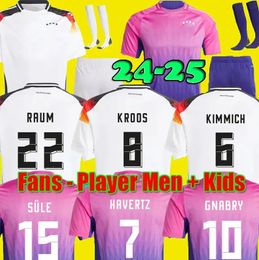 2024GermanysDeutschs soccer jerseys MUSIALA MULLER HAVERTZ WIRTZ KROOS KIMMICH GNABRY WERNER SANE REUS GOTZE 24 25 men and kids football shirt uniform