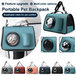 Cat Carriers Oxford Cloth Carrier Bag Foldable Portable Space Outdoor Cross-body Breathable Travel Handbag For Small Dogs