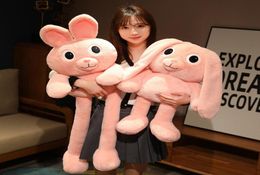 80CM100CM Kawaii Pull Ears Rabbit Plush Toy Long Legs Rabbit Monkey Stuffed Doll Bunny Dolls Appease Creative for kids toys1551753