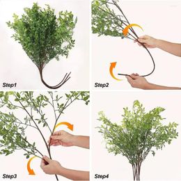 Decorative Flowers Faux Greenery Plant Vibrant Branch For Realistic Floral Arrangement Party Decoration With Artificial