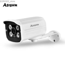 Other CCTV Cameras AZISHN NEW H.265 IP Camera 2MP 1080P 25fps Metal IP66 Waterproof 4 Array LEDS CCTV Camera Security Video P2P DC12V/48V POE Y240403