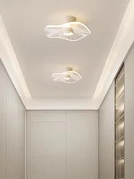 Ceiling Lights Modern LED Light Aisle Lighting Lamps Corridor Stairs Balcony Corner Round White Acrylic Home Decor Fixtures Lustre