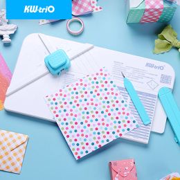 Mats KWTRIO HB01 Gift Box Envelope Scribe Board Envelope Punch Board DIY Envelope Pocket Making Embossing Board Paper Cutter