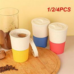 Water Bottles 1/2/4PCS Coffee Cup 380ml High-value Household Modern Minimalist Portable Ins Accompanting Large Capacity