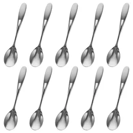 Coffee Scoops 10 Pcs Stirrers Stainless Steel Spoon Mixing Spoons Cake Stirring El Supplies Exquisite Household Banquet