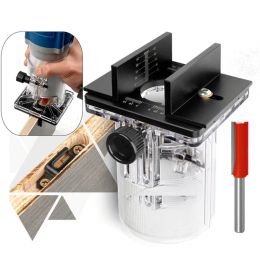 65mm Fixed Trimming Machine 2 In 1 Slotting Bracket Invisible Fasteners Wardrobe Cupboard Panel Punch Locator with Scale