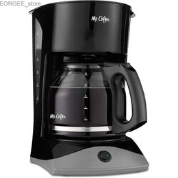 Coffee Makers Mr. Coffee Maker with Auto Pause and Glass Carafe 12 Cups Black Y240403