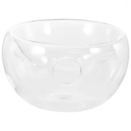 Bowls Chilled Serving Dish Transparent Salad Bowl 2 Tier Tray Glass Dry Ice Tableware Desserts