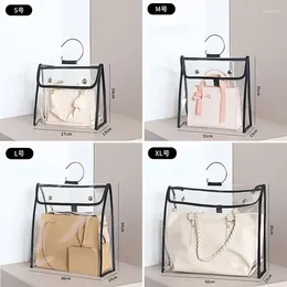 Storage Bags Hanging Bag Dust Package Pvc Waterproof Luxury Protective Transparent Leather Home Organizer Handbag