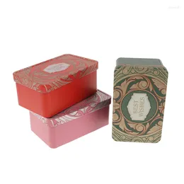Gift Wrap Rectangle Tinplate Can Candy Box Storage Biscuit Metal Home Xmas Jar WEDDING FAVOR