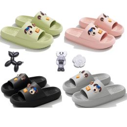 Slippers DIY Fashion Shoes Chain Slippers Creative cartoon dog Slippers Women Lychee Slides Warm Home Slides Platform Bubble Slipper size 36-45