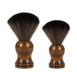 2023 Hair Men's Shaving Brush Barber Salon Men Facial Beard Cleaning Appliance Shave Tool Razor Brush with Wood Handle