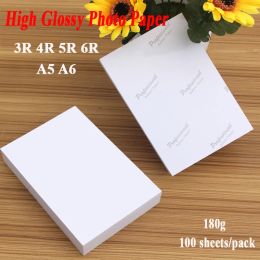 Paper Photo Paper 3R 4R 5R 6R A5 A6 100 sheets 180g For Inkjet Printer High Glossy Photographic Coated Printing Paper