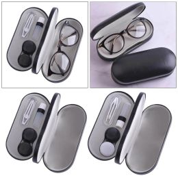 Portable Dual Use Glasses Case Case Layer Box Hard Case Unisex