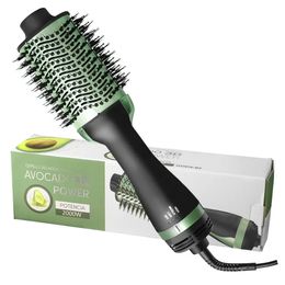 Blow Dryer with Comb 3 In 1 Hair Dryer Brush Salon Blower Brush Electric Hair Straightening Brush Curling Iron Hairbrush