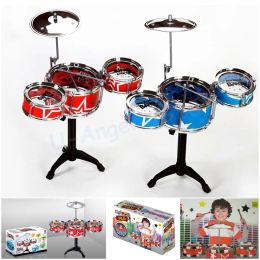 Gift Idea Children Toys Drum Set Boys Girls Play Music Develop Intelligence blue and red for choose + Free shipping