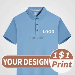 Men's T-Shirts Customized mens quick drying clothing Sweat-wicking and breathable Polo embroidery Shirt design pattern Casual short DIY 2443