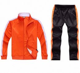 2 Pcs Sweatsuits Tracksuit Men Team Track Suit Zip Track Jacket Sweatpants Joggers Men Tracksuits Sport Suits Jogging Set AU688833072