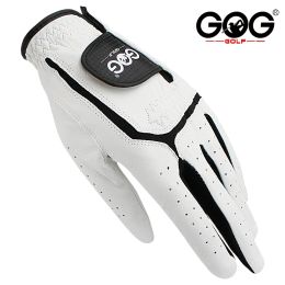 Gloves Gog Golf Glove Genuine Sheepskin Leather for Men White Breathable Glove for Golfer Free Shipping 1 Pcs New Dropship