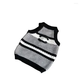 Dog Apparel Pet Clothing Knitted Neck Cute All Seasons Sweater Fashion Brand For Cats Dogs Clothes Vest Accessories Supplies