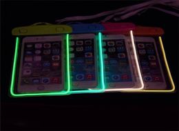 Waterproof Swimming Bag Cell Phone Cases Luminous Cover Universal For 3568 Inch iPhone 14 13 12 Mini Pro Smartphone Gadget Beac3290490