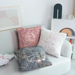 Pillow Golden Nordic Printed Cover 43x43cm Decorative Pillows For Sofa Home Decor Pillowcase Black Grey Housse De Coussin