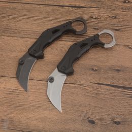 New Arrival KS2064 Karambit Knife 8Cr13Mov Satin/Stone Wash Blade G10 Handle Folding Clawing Knives Outdoor Tactical Knives with Retail Box